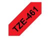 Brother laminated tape TZe-461 - Black on red_thumb_3