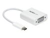 StarTech.com USB-C to VGA Adapter - White - 1080p - Video Converter For Your MacBook Pro / Projector / VGA Display (CDP2VGAW) - external video adapter - white_thumb_1