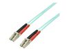 StarTech.com 3m Fiber Optic Cable - 10 Gb Aqua - Multimode Duplex 50/125 - LSZH - LC/LC - OM3 - LC to LC Fiber Patch Cable - patch cable - 3 m - aqua_thumb_2