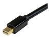 StarTech.com Mini DisplayPort to HDMI Adapter Cable - mDP to HDMI Adapter with Built-in Cable - Black - 5 m (15 ft.) - Ultra HD 4K 30Hz (MDP2HDMM5MB) - video cable - 5 m_thumb_4