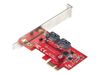 StarTech.com PCIe SATA Controller Karte - 2 Port SATA 3 Erweiterungskarte/Kontroller - 6Gbit/s - Voll/Halb Profil Blende - PCI Express Festplatten/SSD kontroller/Adapter (2P6G-PCIE-SATA-CARD) - Speicher-Controller - SATA 6Gb/s - PCIe 2.0 x1_thumb_1