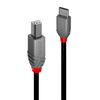 Lindy 36941 USB Kabel USB 2.0 1 m USB C USB B 0,48 Gbit/s Schwarz_thumb_1