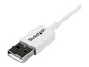 StarTech.com 2m White Micro USB Cable Cord - A to Micro B - Micro USB Charging Data Cable - USB 2.0 - 1x USB A Male, 1x USB Micro B Male (USBPAUB2MW) - USB cable - Micro-USB Type B to USB - 2 m_thumb_2