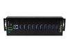 StarTech.com HB30A10AME USB 3.0 Hub (10-Port, Din-Rail,  Industrielle Anwendung, externes Netzteil, Uberspannungsschutz, ESD, 350 W, 15 kV) - Hub - 10 Anschlüsse - TAA-konform_thumb_3