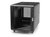 StarTech.com 15U 19" Server Rack Cabinet, 4 Post Adjustable Depth (6-32") Locking Knock Down Network/Computer Equipment Enclosure, Mobile with Glass Door & Casters, HP ProLiant ThinkServer - 15U Knock Down Rack (RK1536BKF) - Schrank - 15U_thumb_1