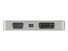 StarTech.com USB C Multiport Video Adapter with HDMI, VGA, Mini DisplayPort or DVI, USB Type C Monitor Adapter to HDMI 2.0 or mDP 1.2 (4K 60Hz), VGA or DVI (1080p), Space Gray Aluminum - 4-in-1 USB-C Converter (CDPVDHDMDP2G) - Videoschnittstellen-Converte_thumb_5