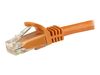 StarTech.com 5m CAT6 Ethernet Cable - Orange Snagless Gigabit CAT 6 Wire - 100W PoE RJ45 UTP 650MHz Category 6 Network Patch Cord UL/TIA (N6PATC5MOR) - patch cable - 5 m - orange_thumb_2