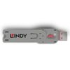 Lindy 40620 Schnittstellenblockierung Türblockierschlüssel USB Typ-A Pink Acrylnitril-Butadien-Styrol (ABS) 1 Stück(e)_thumb_2