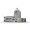 Lindy 40453 Schnittstellenblockierung Schnittstellenblockierung + Schlüssel USB Typ-A Orange Acrylnitril-Butadien-Styrol (ABS) 5 Stück(e)_thumb_1