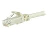 StarTech.com 5m CAT6 Ethernet Cable, 10 Gigabit Snagless RJ45 650MHz 100W PoE Patch Cord, CAT 6 10GbE UTP Network Cable w/Strain Relief, White, Fluke Tested/Wiring is UL Certified/TIA - Category 6 - 24AWG (N6PATC5MWH) - patch cable - 5 m - white_thumb_2
