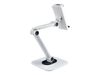 StarTech.com Adjustable Tablet Stand for Desk, Desk/Wall Mountable, Supports Up to 2.2lb, Universal Tablet Stand Holder for Desk, Articulating Tablet Mount with Pivot/Swivel/Rotate - Ergonomic Tablet Stand (ADJ-TABLET-STAND-W) stand - for tablet - white_thumb_6