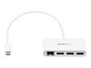 StarTech.com 3 Port USB C Hub w/ Gigabit Ethernet – USB Type C to 3 x USB-A – Multi Port USB 3.0 Hub for MacBook Pro (HB30C3A1GEA) - hub - 3 ports_thumb_3