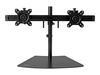 StarTech.com Dual Monitor Mount - Supports Monitors 12" to 24" - Adjustable - VESA Monitor Stand for Desk - Low Profile Base - Horizontal - Black (ARMBARDUO) - stand (adjustable arm)_thumb_1