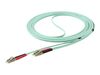 StarTech.com Aqua OM4 Duplex Multimode Fiber - 16 ft / 5m - 100 Gb - 50/125 - OM4 Fiber - LC to LC Fiber Patch Cable (450FBLCLC5) - network cable - 5 m - aqua_thumb_2