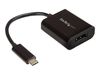 StarTech.com USB-C to DisplayPort Adapter - 4K 60Hz - Black - USB 3.1 Type-C to DisplayPort Adapter - USB C Video Adapter (CDP2DP) - external video adapter - black_thumb_1