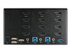 StarTech.com 2 Port Quad Monitor DisplayPort KVM Switch - 4K 60 Hz UHDR - DP 1.2 KVM Switch mit USB 3.0 Hub mit 2x USB 3.0(5 Gbit/s) und 4x USB 2.0 HID Anschlüssen, Audio - Hotkey - TAA (SV231QDPU34K) - KVM-/Audio-Switch - 2 Anschlüsse - TAA-konform_thumb_4