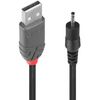 Lindy 70265 Stromkabel Schwarz 1,5 m USB A EIAJ-01 (2.5 mm, 0.7 mm)_thumb_1