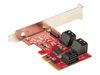 StarTech.com PCIe SATA Controller Karte - 6 Port SATA 3 Erweiterungskarte/Kontroller - 6Gbit/s - Voll- und Low-Profile Blende - PCI Express Festplatten kontroller/Adapter (6P6G-PCIE-SATA-CARD) - Speicher-Controller - SATA 6Gb/s - PCIe 3.0 x4_thumb_3