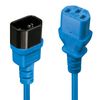Lindy 30470 Stromkabel Blau 0,5 m C14-Koppler C13-Koppler_thumb_1