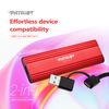 Patriot external hard drive TRANSPORTER Lite - 1 TB - USB-C 3.2 Gen 2 - red_thumb_8