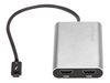 StarTech.com Thunderbolt 3 to Dual HDMI 2.0 Adapter - 4K 60Hz Dual Monitor TB3 HDMI Video Adapter - Thunderbolt 3 Certified -Mac & Windows - external video adapter - silver_thumb_3