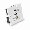 Lindy 150m Cat.6 HDMI 4K60 & Type C HDBaseT UK Wall Plate KVM Extender, Transmitter_thumb_1