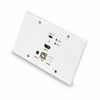 Lindy 150m Cat.6 HDMI 4K60 & Type C HDBaseT EU Wall Plate KVM Extender, Transmitter_thumb_3