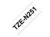 Brother TZe-N251 - nicht-laminiertes Schriftband - 1 Kassette(n) - Rolle (2,4 cm x 8 m)_thumb_1