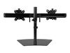 StarTech.com Dual Monitor Mount - Supports Monitors 12" to 24" - Adjustable - VESA Monitor Stand for Desk - Low Profile Base - Horizontal - Black (ARMBARDUO) - stand (adjustable arm)_thumb_3