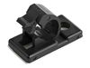 StarTech.com 100 Adhesive Cable Management Clips Black, Network/Ethernet/Office Desk/Computer Cord Organizer, Sticky Cable/Wire Holders, Nylon Self Adhesive Clamp UL/94V-2 Fire Rated - Nylon 66 Plastic - TAA (CBMCC1) - cable clips - TAA Compliant_thumb_1