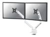 Neomounts NEXT Slim DS70-250WH2 Befestigungskit - Voll beweglich - für 2 Monitore - weiß_thumb_1