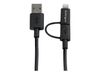 StarTech.com cable - Apple Lightning/Micro USB/USB - 1 m_thumb_3
