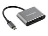 StarTech.com USB C Multiport Video Adapter - 4K 60Hz USB-C to HDMI 2.0 or DisplayPort 1.2 Monitor Adapter - USB Type-C 2-in-1 Display Converter HDMI/DP HBR2 HDR - Thunderbolt 3 Compatible - video interface converter - DisplayPort / HDMI - 20.5 m_thumb_1
