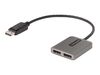 StarTech.com 2-Port DisplayPort MST Hub, Dual 4K 60Hz, DP to 2x DisplayPort Monitor Adapter, DP 1.4 Multi-Monitor Video Adapter w/ 1ft Built-in Cable, USB Powered, Windows Only - Multi Stream Transport Hub (MST14DP122DP) - Hub - 2 Anschlüsse_thumb_2