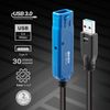Lindy 43362 USB Kabel USB 3.2 Gen 1 (3.1 Gen 1) 30 m USB A 5 Gbit/s Schwarz, Blau_thumb_2