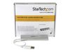 StarTech.com 4 Port kompakter USB 3.0 Hub mit eingebautem Kabel - Aluminium USB Hub - Silber - Hub - 4 Anschlüsse_thumb_2