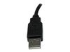 StarTech.com 6in USB 2.0 Extension Adapter Cable A to A - M/F - USB extension cable - USB (M) to USB (F) - USB 2.0 - 5.9 in - black - USBEXTAA6IN - USB extension cable - USB to USB - 15 cm_thumb_1