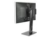 StarTech.com Free Standing Single Monitor Mount, Height Adjustable Monitor Stand, For VESA Mount Displays up to 32" (15lb/7kg), Ergonomic Monitor Stand for Desk, Tilt/Swivel/Rotate, Black - Universal Monitor Stand Aufstellung - einstellbarer Arm - für Mon_thumb_3