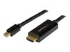 StarTech.com Mini DisplayPort to HDMI converter cable - 3 ft (1m) - mDP to HDMI adapter with built-in cable - (M / M) Ultra HD 4K (MDP2HDMM1MB) - video cable - DisplayPort / HDMI - 1 m_thumb_1