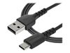 StarTech.com 1m USB A to USB C Charging Cable - Durable Fast Charge & Sync USB 2.0 to USB Type C Data Cord - Aramid Fiber M/M 60W Black - USB-C cable - 1 m_thumb_2