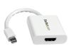 StarTech.com Mini DisplayPort® to HDMI® Video Adapter Converter 1920x1200 - White Mini DP to HDMI Adapter M/F (MDP2HDW) - video adapter - DisplayPort / HDMI - 17 cm_thumb_1