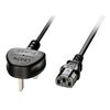 Lindy power cable - UK 3 Pin / IEC C13 - 3 m_thumb_1