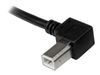 StarTech.com 3m USB 2.0 A to Left Angle B Cable Cord - 3 m USB Printer Cable - Left Angle USB B Cable - 1x USB A (M), 1x USB B (M) (USBAB3ML) - USB cable - 3 m_thumb_4