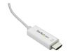 StarTech.com 6ft (2m) USB C to HDMI Cable - 4K 60Hz USB Type C DP Alt Mode to HDMI 2.0 Video Display Adapter Cable - Works w/Thunderbolt 3 (CDP2HD2MWNL) - external video adapter - VL100 - white_thumb_2