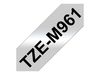 Brother laminated tape TZEM961 - 36 mm - Black on silver matte_thumb_1