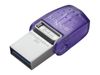 Kingston USB-Stick DataTraveler microDuo 3C - USB 3.2 Gen 1 (3.1 Gen 1) - 64 GB - purple/stainless steel_thumb_2