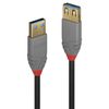 Lindy 36760 USB Kabel USB 3.2 Gen 1 (3.1 Gen 1) 0,5 m USB A 5 Gbit/s Schwarz_thumb_1