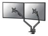 Neomounts NEXT Slim DS70-250BL2 mounting kit - full-motion - for 2 monitors - black_thumb_1