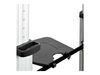 StarTech.com Dual TV Cart for 37-60in VESA TVs up to 110lb (50kg) each, Height Adjustable TV Mount, Mobile Display Cart w/ Webcam & Equipment Shelves, Lockable Casters, TV Cart on Wheels - Rolling TV Stand (STNDMTVDUO) cart - for 2 monitors / curved monit_thumb_11