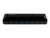 StarTech.com 10 Port USB 3.0 Hub mit Lade- und Sync Port - 2 x 1,5A Ports - Desktop Hub und Schnelllade Station - USB-Umschalter für die gemeinsame Nutzung von Peripheriegeräten - 10 Anschlüsse_thumb_2